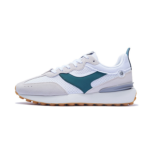 AGCT047-1-Classic Shoes ( Standard White/Sand Gray/Blue Spruce Green )